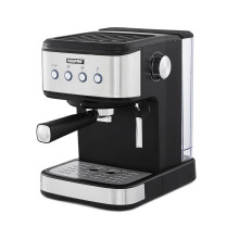 Geepas Espresso &Cappuccino Coffee Machine with Milk Frother 1.5L Tank