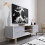 Noa and Nani Järstorp TV Unit in Grey & Oak Finish 2