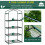 Outsunny Outsunny Mini Greenhouse 4-Tier Portable Plant House Shed PE Cover, White 4