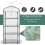 Outsunny Outsunny Mini Greenhouse 4-Tier Portable Plant House Shed PE Cover, White 5