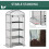 Outsunny Outsunny Mini Greenhouse 4-Tier Portable Plant House Shed PE Cover, White 7