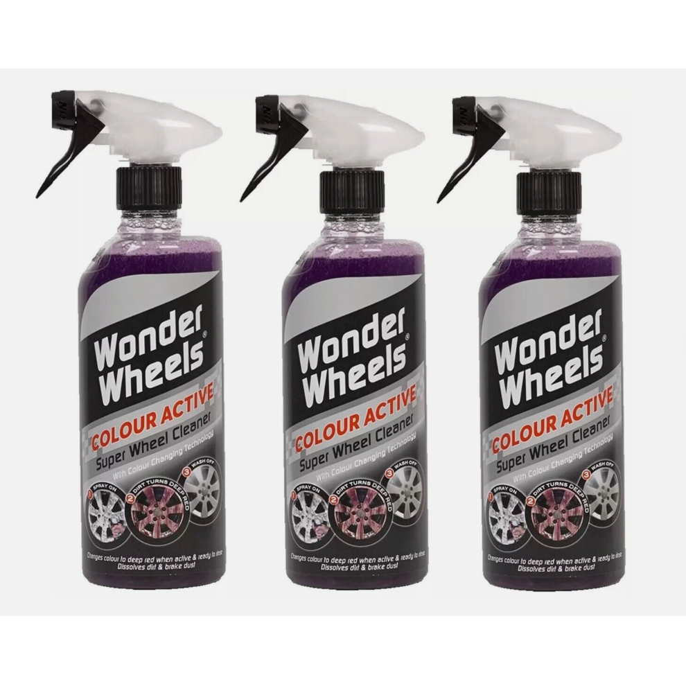 Wonder Wheels Colour Active Super Wheel Clean 3 x 600ml