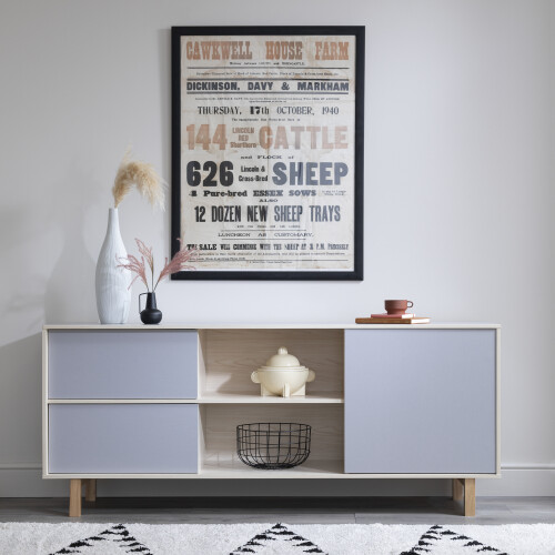 Noa and Nani Järstorp Sideboard in Grey & Oak Finish 1