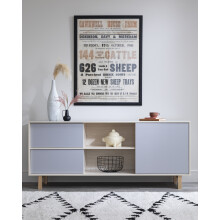 Järstorp Sideboard in Grey & Oak Finish