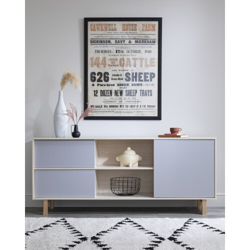 Noa and Nani Järstorp Sideboard in Grey & Oak Finish