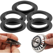 O-ring Seal Rubber, 5 Pcs Bath Plug Seals, Kitchen Sink Basin Snap Rubber Seal Washers Compatible Franke Basket Strainer Plugs Compatible 82 83mm Ty