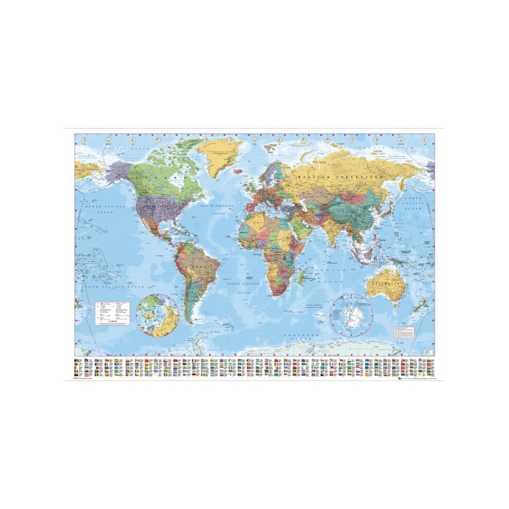 GB eye World Maps Map Giant 140 x 100cm Maxi Poster