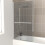 NES Home Nes Home Bathroom Round Knobs Towel Bar For Bath Screen 3