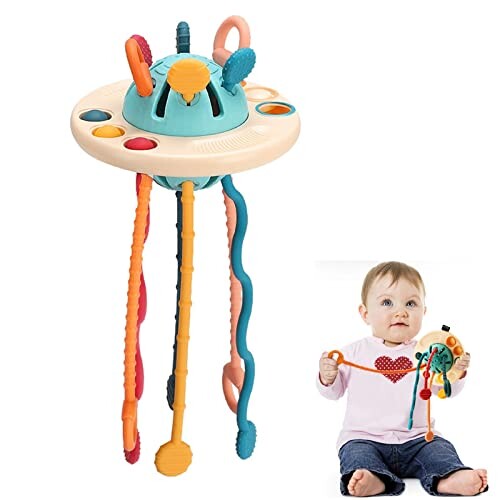 Goorder Montessori Toys for 1 Year Old, Baby Sensory Toys Pull String
