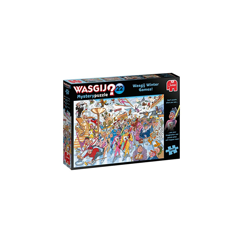 Wasgij Jumbo, Mystery 22 - Winter Games,?Jigsaw Puzzle For Adults, 1000 Piece