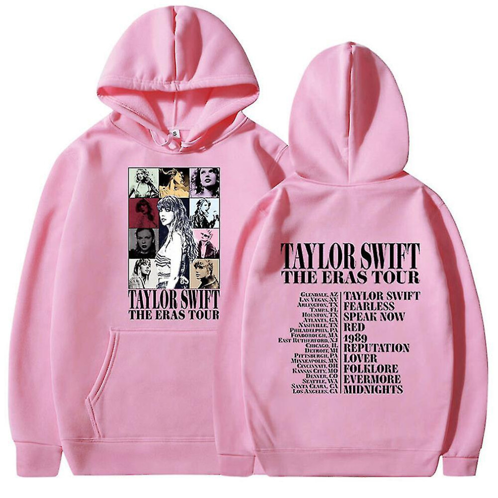 (White, S) Taylor Swift The Eras Tour Hoodies Womens Mens Unisex Hooded Sweatshirt Pullover Tops Casual Blouses Gifts