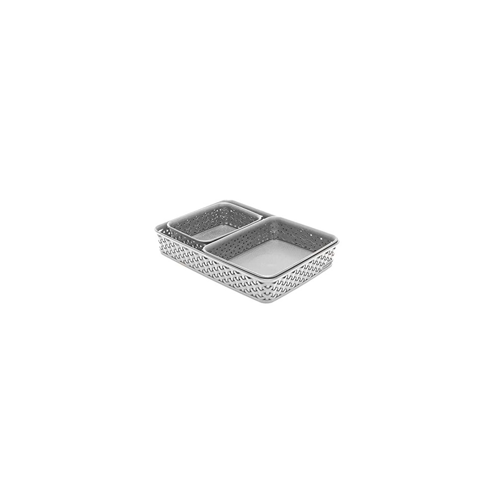 CURVER My Style A4/A5/A6 Tray Set - Grey