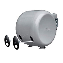 Minky Retractable Duo Reel Washing Line, Grey, 2x15m