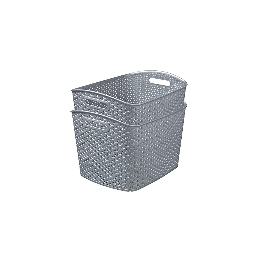 CURVER My Style Grey 2 x 28 Litre - X-Large