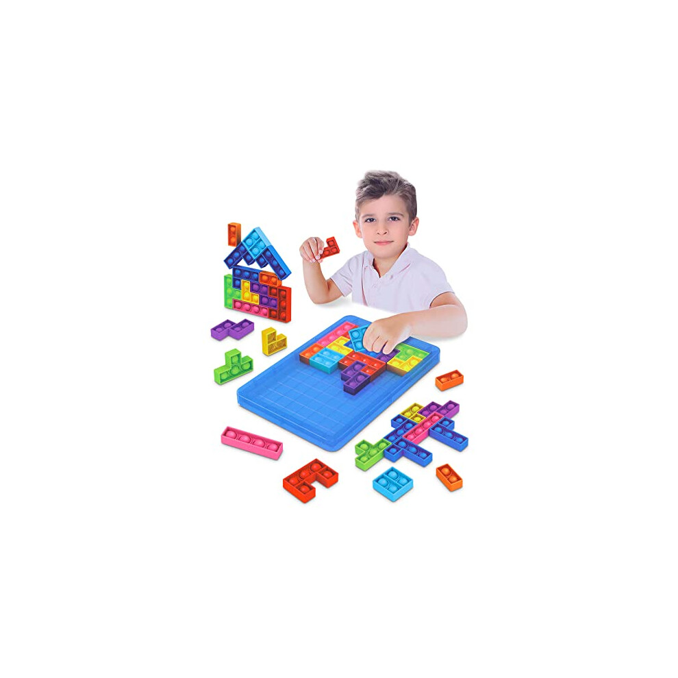 Games for 4 5 6 7 Year Olds Boys Girls, Toddlers Educational Toys for 3-4-5-6 Year Old Girl Boy Gifts-IQ Puzzle Travel Game for Kids Age 3-8 Year Old