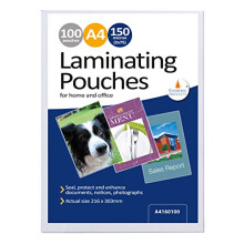 Cathedral Products Pack of 100 A4 Gloss Laminating Pouches 150 Micron