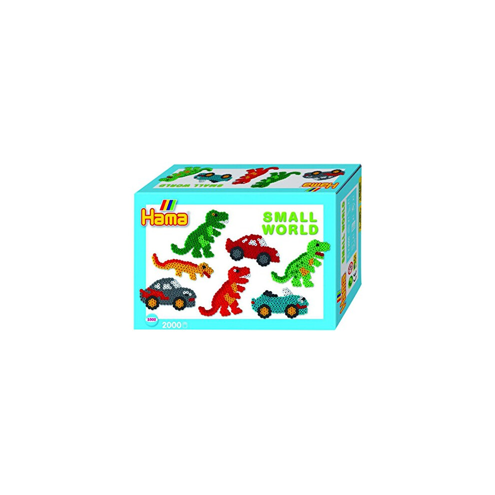 Hama Beads Small World Dinosaur and Car