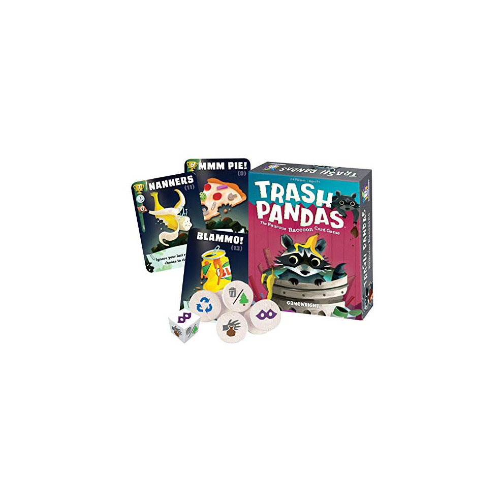 Gamewright | Trash Pandas | Miniature Game | Ages 8+ | 2-4 Players | 20 Minutes Playing Time