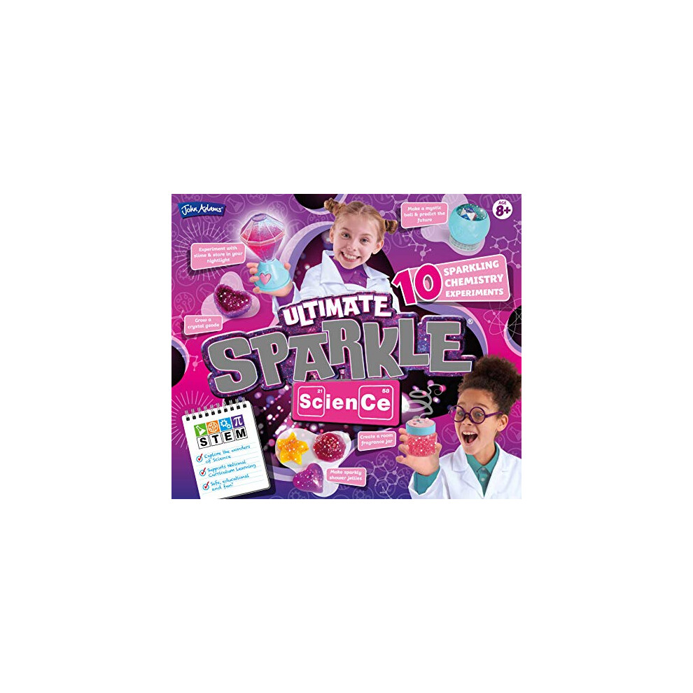 John Adams | Ultimate Sparkle Science: 10 sparkling chemistry experiments | Science and STEM Toys | Ages 8+