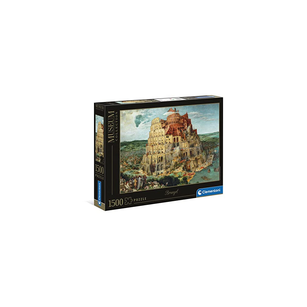 Clementoni 31691 La Torre de Brueguel 1500pcs Bruegel Museum Collection Babel Tower 1500 Pieces, Made in Italy, Jigsaw Puzzle for Adults, Multicolor,