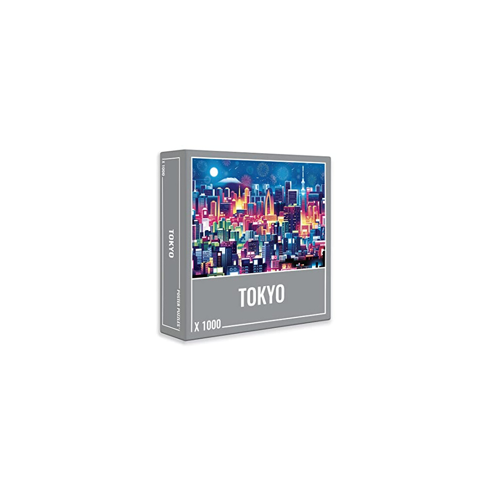 Cloudberries Tokyo Puzzle: Jigsaw Puzzles For Adults 1000, Japan Puzzle with Cool Tokyo Skyline, 1000 Piece Jigsaw Puzzles for Adults