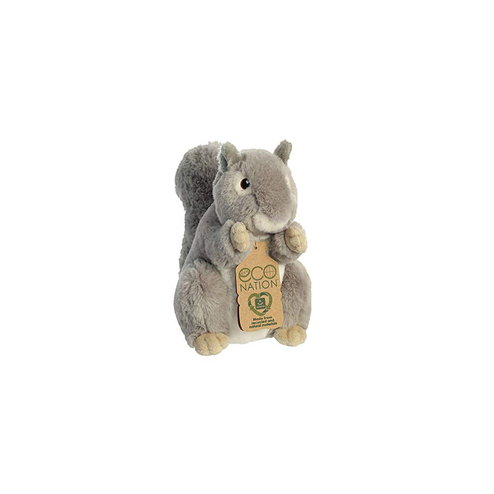 Aurora, 35011, Eco Nation, Squirrel, 8In, Soft Toy, Grey & White