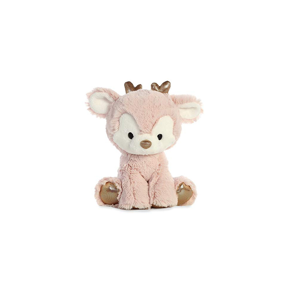 AURORA, 99068, Glitzy Tots Reindeer, 8In, Soft Toy, Pink