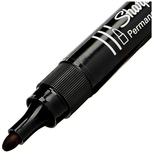 Sharpie Sharpie M15 Permanent Markers | Bullet Tip | Black | 12 Count 1