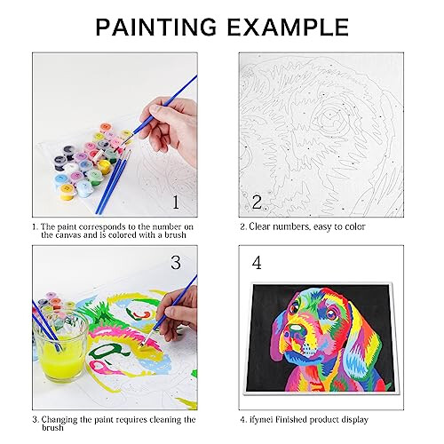 ifymei Paint by Numbers for Adults, Children, Beginners, DIY Gift Arts