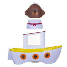 Hey Duggee Lightshow River Boat Underwater Light Show Bath Toy Boat, Floats, Projects Lights Under Water, Squirrel Club, CBeebies, Age 3 Years Plus