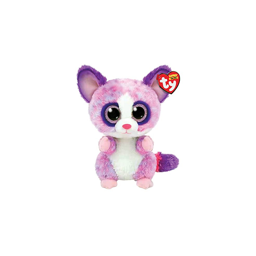 TY Toys Beanie Boo Pink Bush Baby Becca - 15 CM, Purple (2009296)