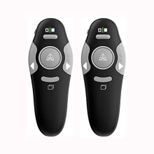 Qui Presentation Clicker Pointer, 328FT Wireless Presenter Remote PPT PowerPoint Clicker, 2.4GHz Presentation Pointer Slide Advancer for Mac, Laptop