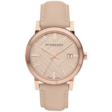 Burberry BU9014 Tan Zifferblatt Lederarmband Damenuhr