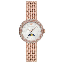 Emporio Armani AR11462 Damenarmbanduhr mit weißem Perlmuttzifferblatt