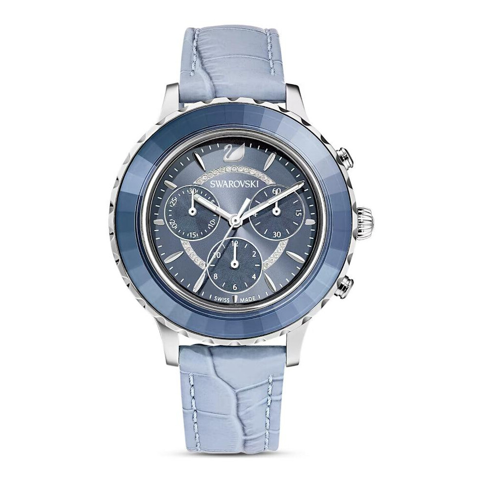 Swarovski 5580600 Octea Lux Leather Strap Chronograph Women's Watch