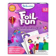 Skillmatics Art & Craft Activity - Foil Fun Unicorns & Princesses, No Mess Art for Kids, Craft Kits & Supplies, DIY Creative Activity, Gifts for Girls
