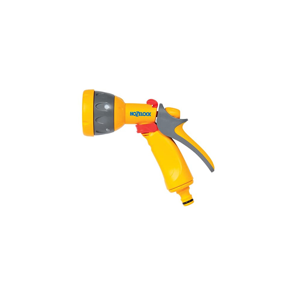 HOZELOCK - Multi-Jet Spray Gun : Ideal for Daily Use, Multi-tasking Spray Gun, Locking Function and Flow Control, 5 Spray Patterns: Cone, Jet, Fast