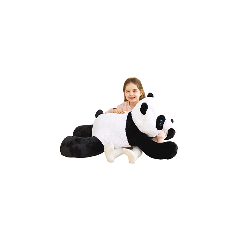 IKASA Giant Panda Stuffed Animal Plush Toy,78cm Large Cute Jumbo Soft Toys,Huge Big Size Plushy Fluffy Fat Oversized Plushie,Gifts for Kids