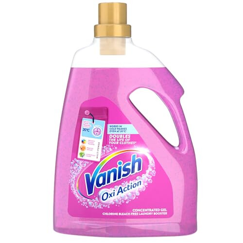 Vanish Gold Oxi Action Gel Fabric Stain Remover 2250 ml - Lifts Tough Stains in Cold Wash, Brightens Colours, Odour Removal, Colour Safe (3079363)