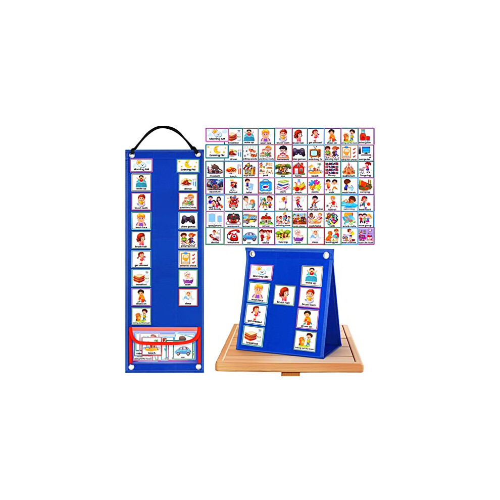 Visual Timetable Children Daily Routine Chart with 70 PECS Cards Now ...