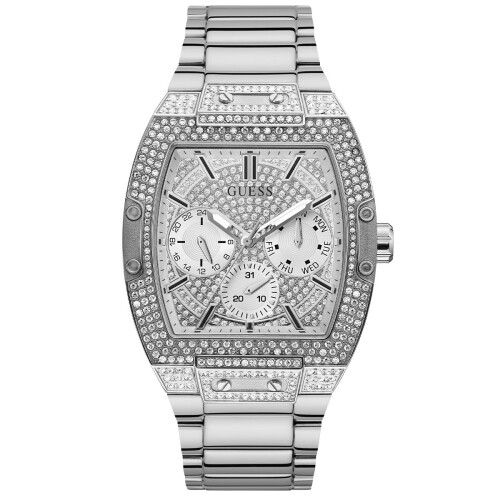 Guess Ανδρικό ρολόι Guess GW0094G1 Phoenix Silver Nightlife