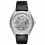 Armani Emporio Armani AR60003 Αυτόματο ανδρικό ρολόι με σκελετό από μαύρο δέρμα 1