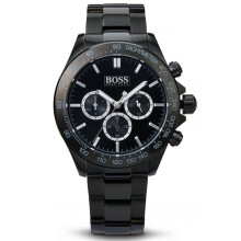 Hugo Boss Ikon 1512961 Men's Black Dial Stainless Steel Chronograph Watch - 44mm Case, 100m Water Resistant