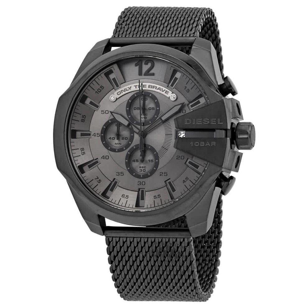Diesel Dz4527 Mega Chief Chronograph Gunmetal Stainless Steel Mens Watch
