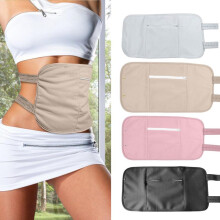 (Black) Castor Oil Pack Wrap Soft Packs Compress Pad Elastic Organic Sleep Aid Reusable