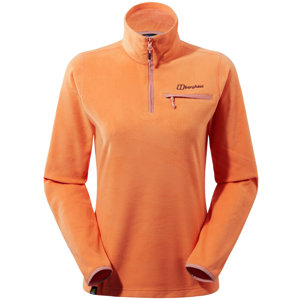 (16, Peach Bloom) Berghaus Womens Prism 2.0 Half Zip Walking Hiking Fleece Jumper Top