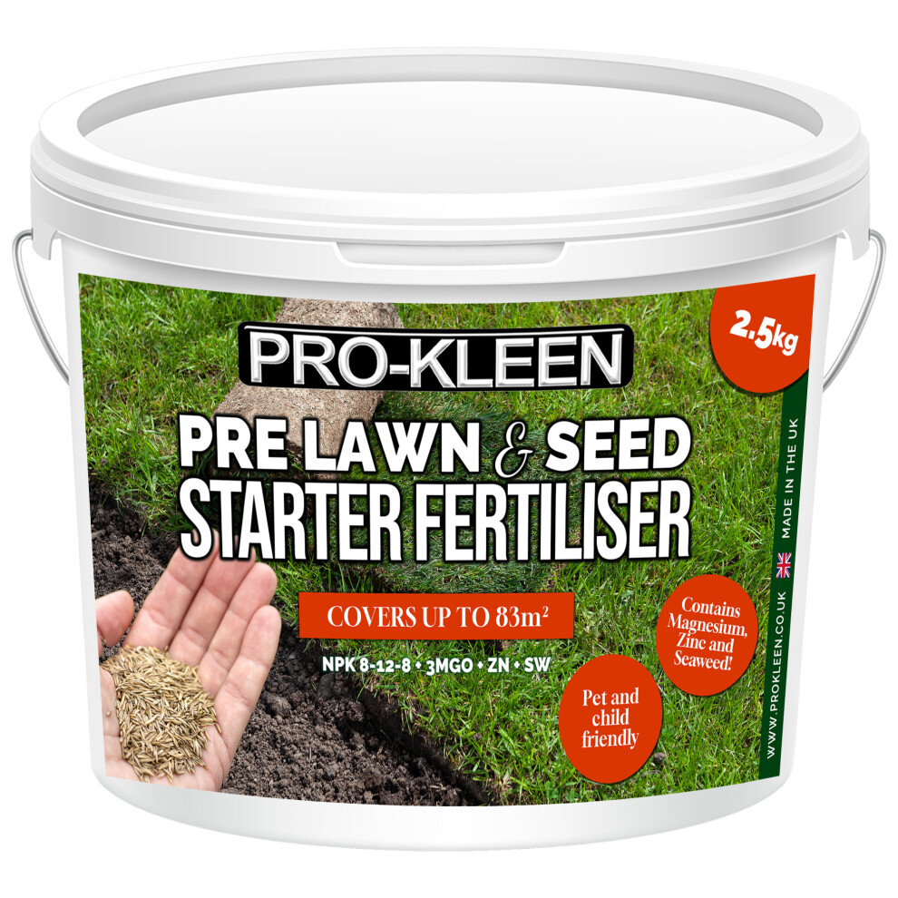 (1) Pre-Lawn Seed Starter & Lawn Fertiliser 2.5kg