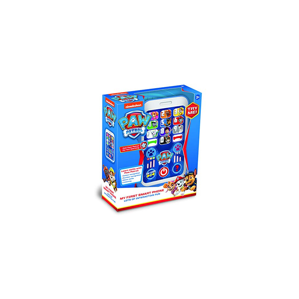 Paw Patrol Toys Paw01 My First Smart Phone Toy For Kids-Helps Child Development, Recognition, Listening And Motor Skills-Features Fun