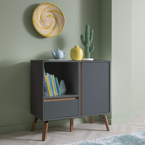 Noa and Nani Otto Sideboard Small with Drawer in Grey