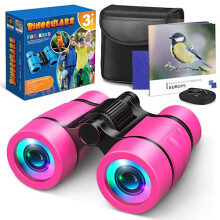 WJ12566 Kids Binoculars 4x30mm — Crystal Clear View, Lightweight & Safe for Ages 3-9 — Includes Carry Bag, Neck Strap & Lens Cloth